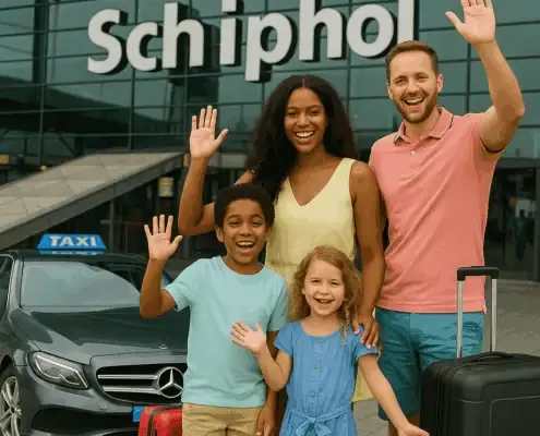 Familie op Schiphol Mercedes Taxi Familie-op-Schiphol-Mercedes-Taxi